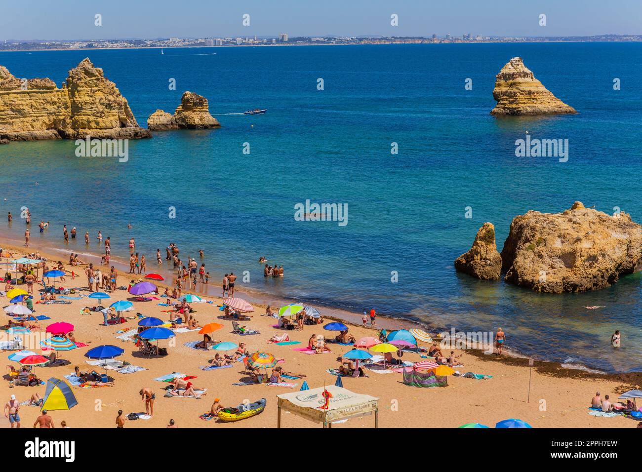People at Dona Ana beach Stock Photo Alamy