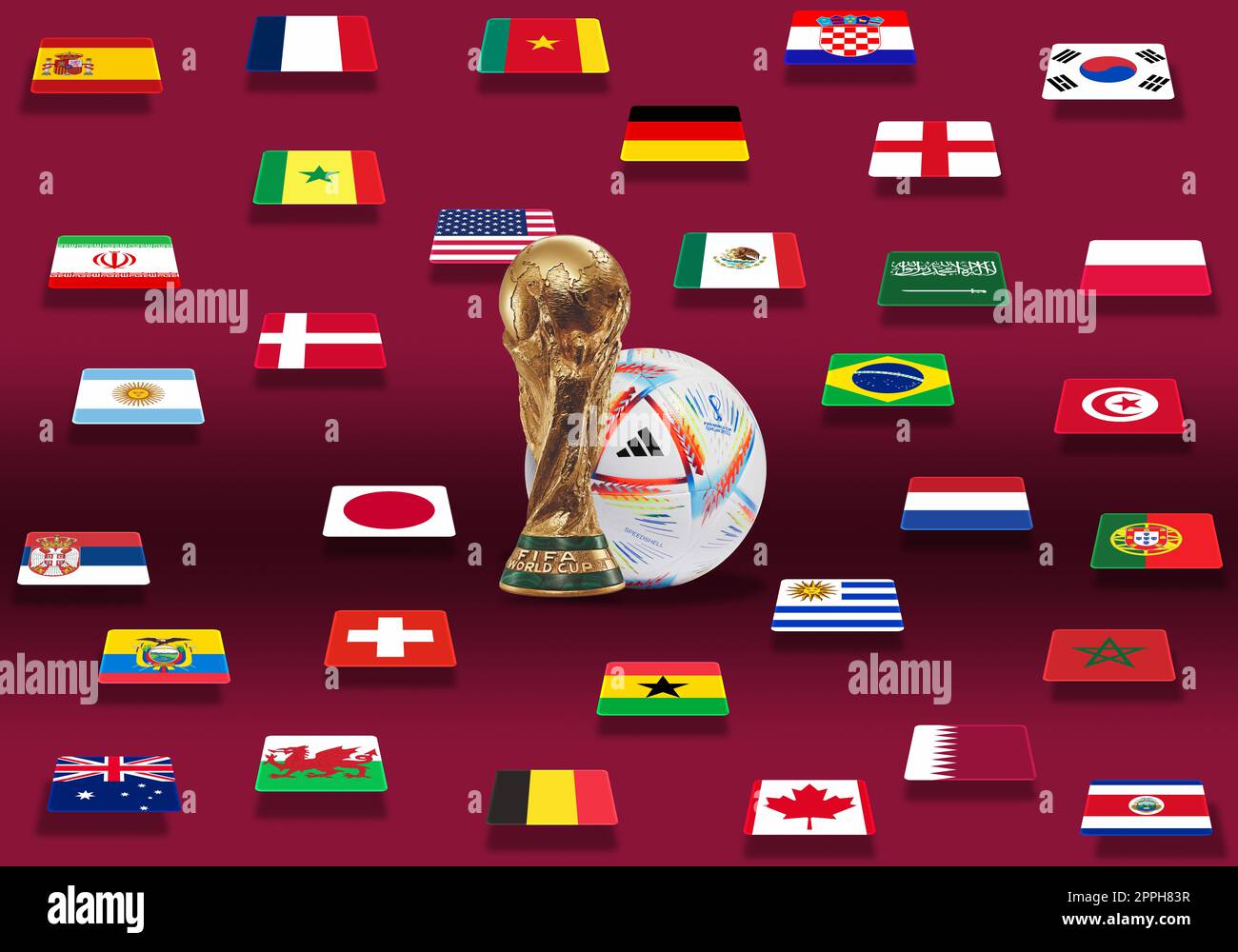 Qatar 2022 world cup poster hi-res stock photography and images - Page 2