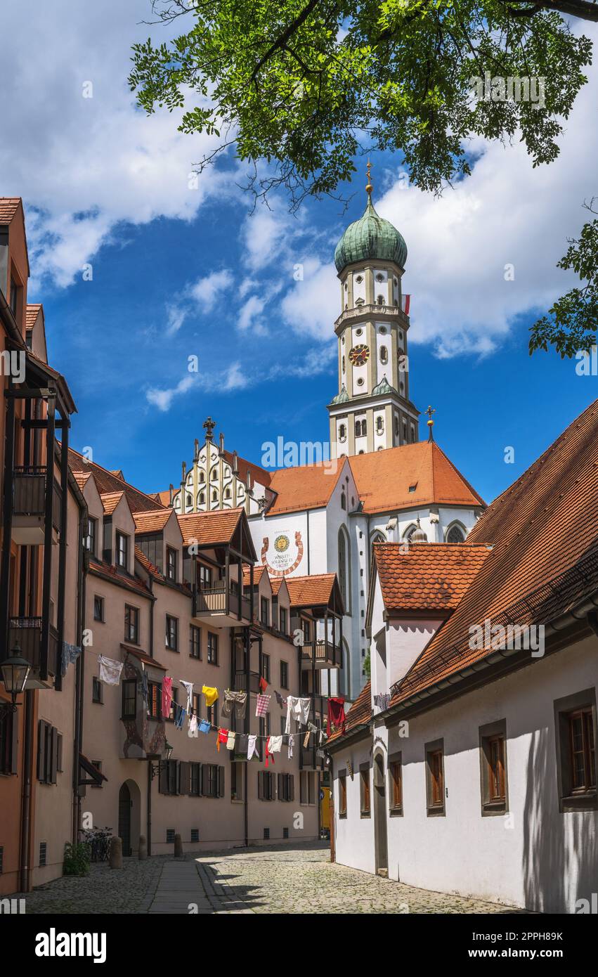 Basilika St. Ulrich in Augsburg Stock Photo