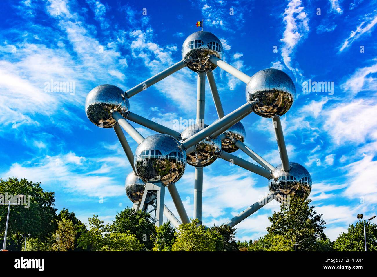 The Atomium, the famous landmark of Brussels, Belgium Stock Photo - Alamy
