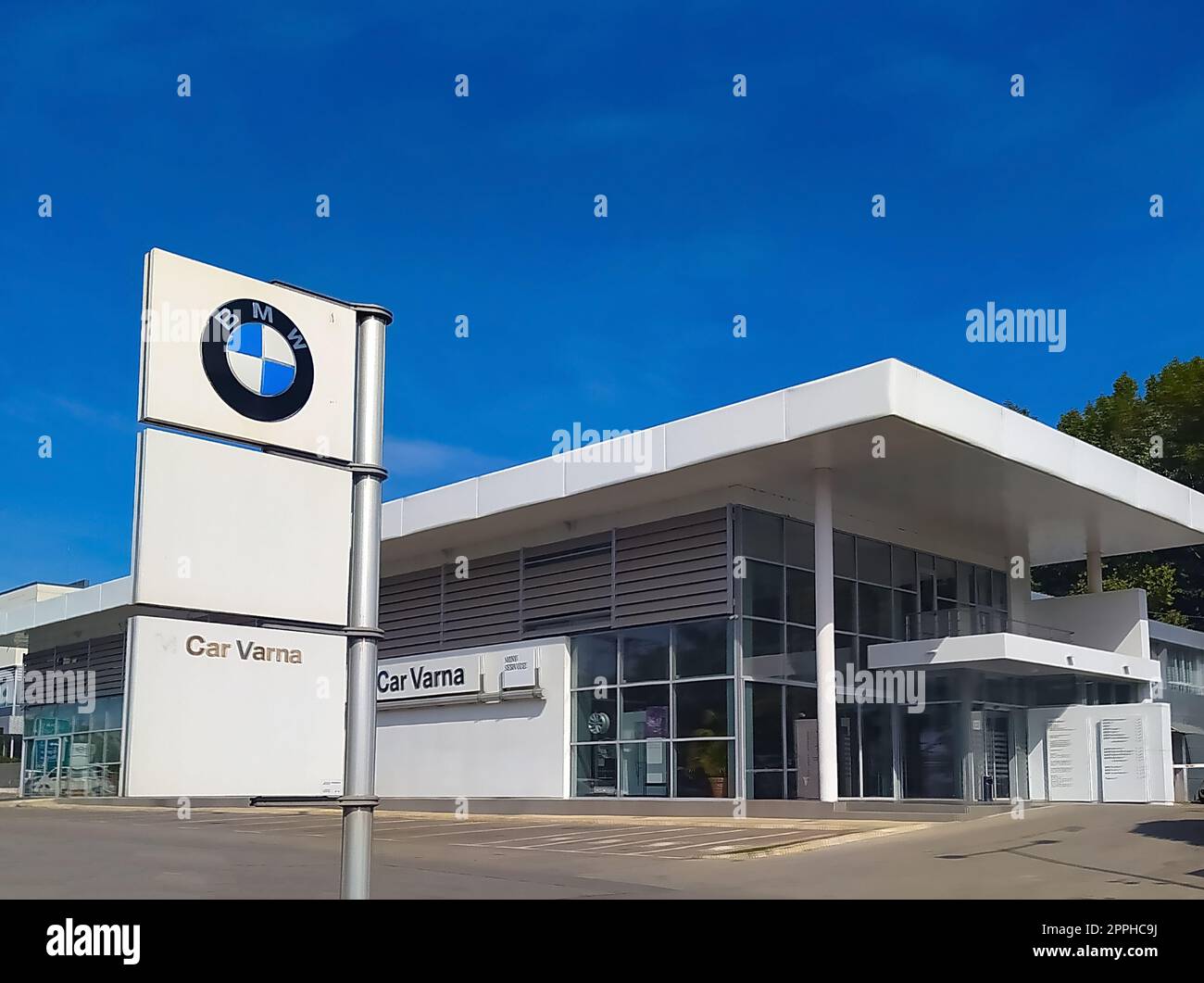 Varna, Bulgaria September 25, 2022 BMW local car dealership store