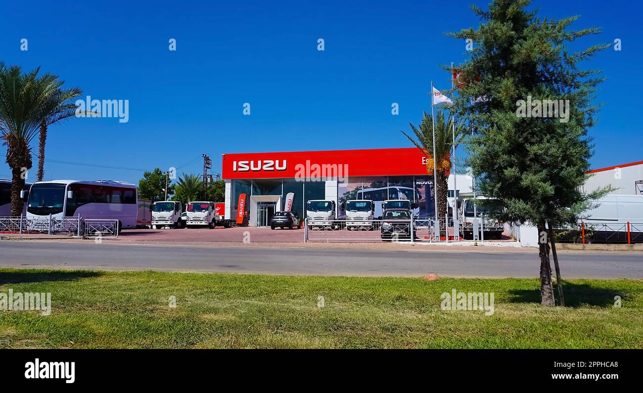 Isparta, Turkey September 17, 2022 Company store building with an