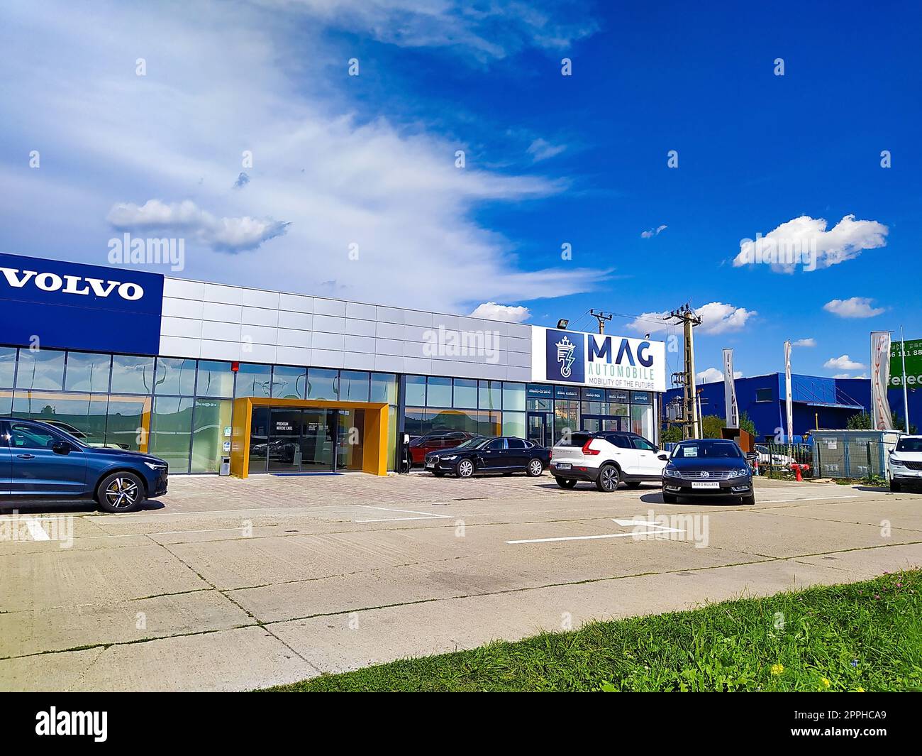 Iasi, Romania - September 11, 2022: Exterior view of Volvo dealership Stock Photo