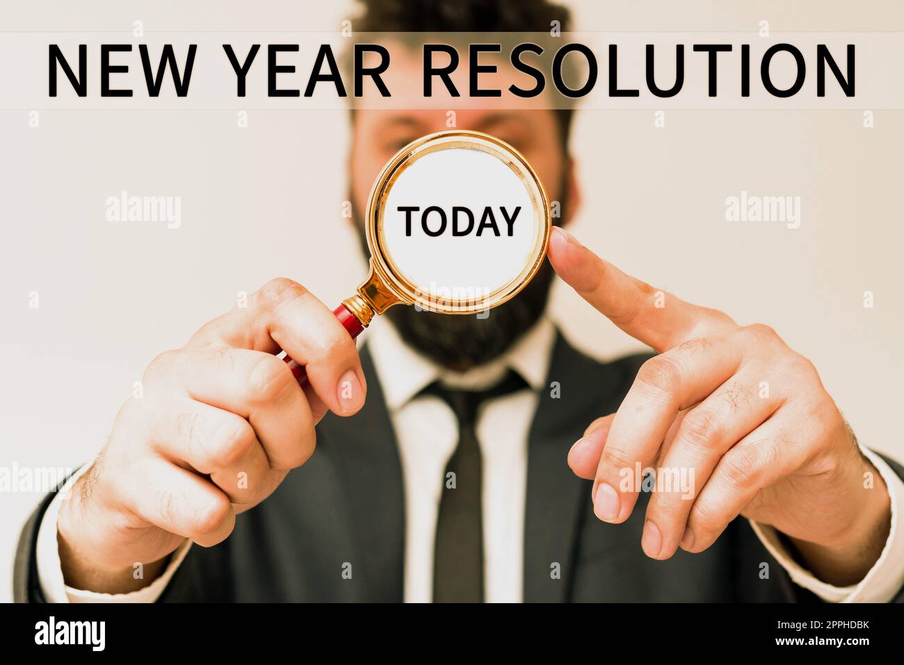 Text showing inspiration New Year Resolution. Business idea listing of goals and change with determination Stock Photo