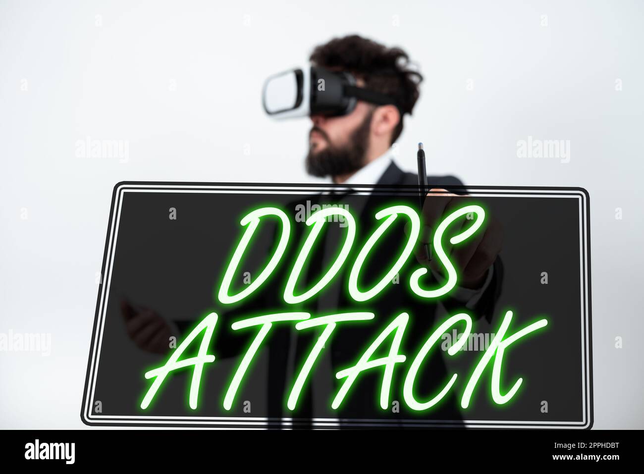 Inspiration showing sign Ddos Attack. Business overview disturbed access to the normal server caused by malicious system Stock Photo