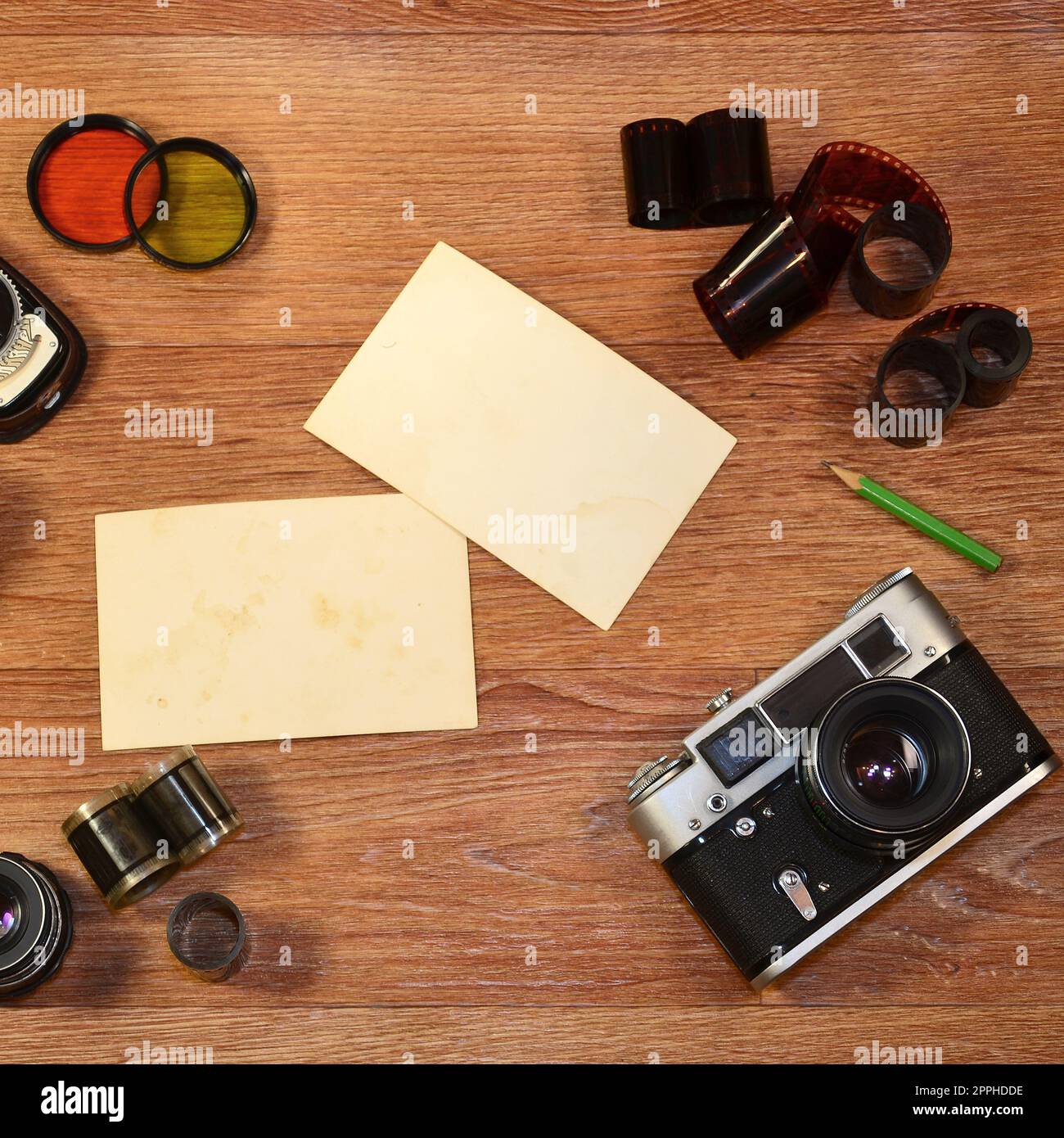 Stilllife with old photography equipment Stock Photo Alamy