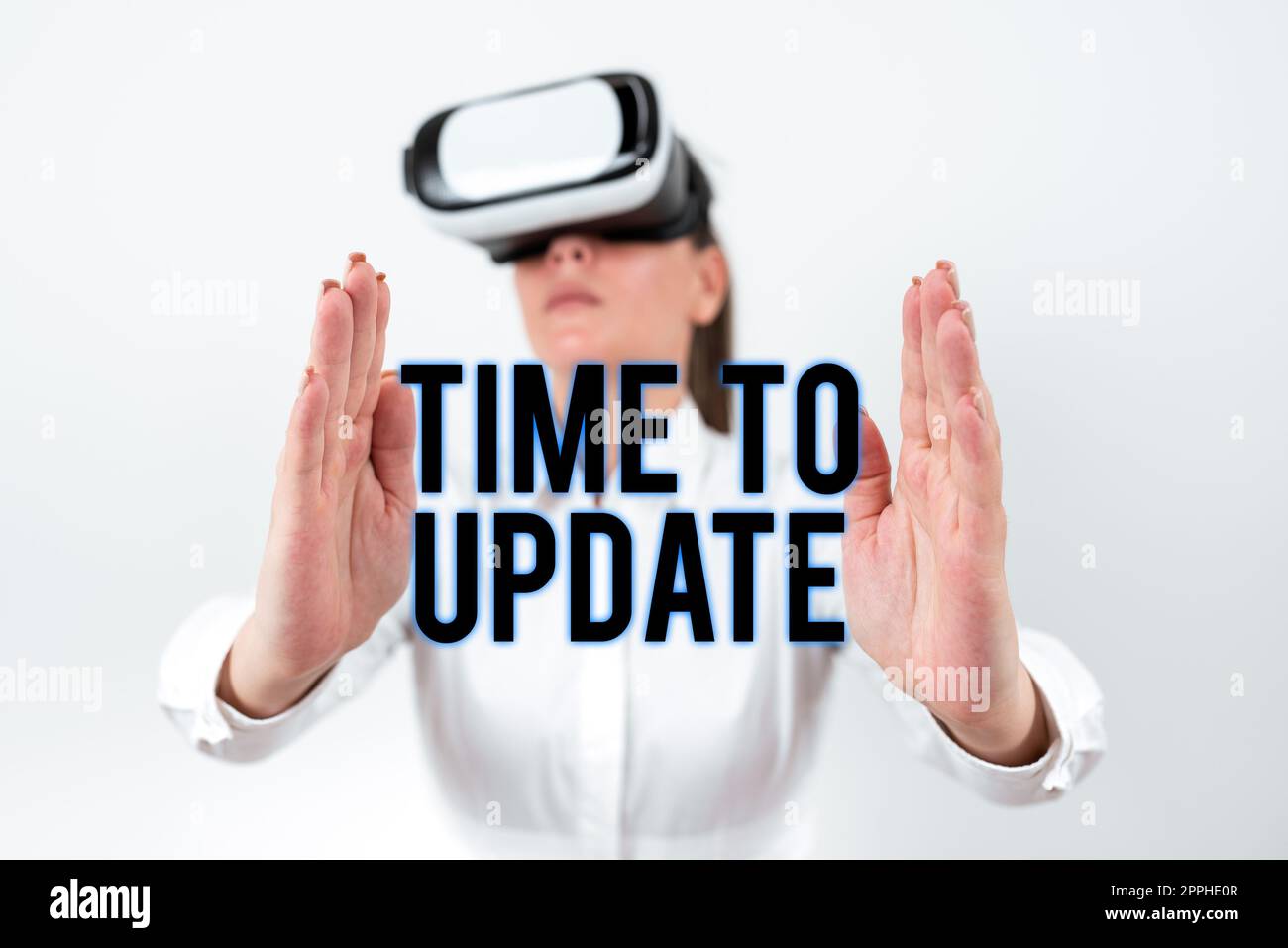 Text caption presenting Time To Update. Business concept System software update for enhancement or compatibility Stock Photo