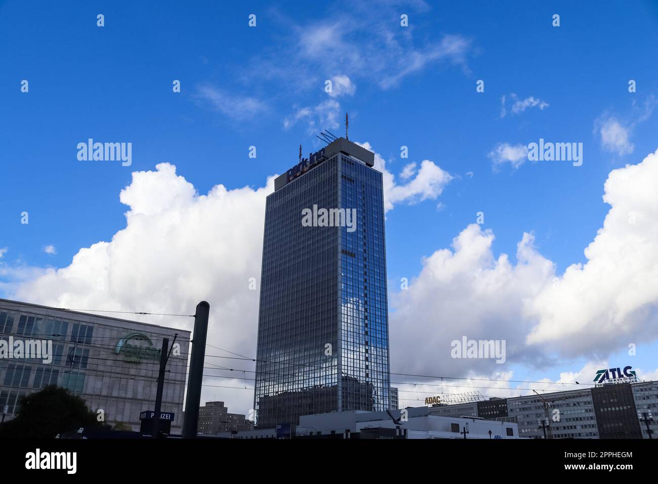 Berlin, Germany - 03. October 2022: The building of the famous Park Inn Hotel in Berlin Mitte. Stock Photo