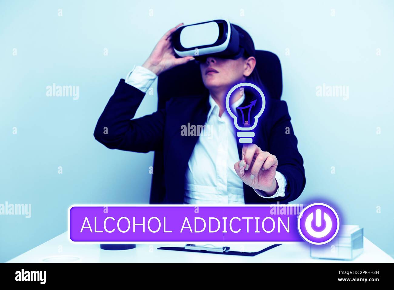 Handwriting text Alcohol Addiction. Conceptual photo characterized by frequent and excessive consumption of alcoholic beverages Stock Photo