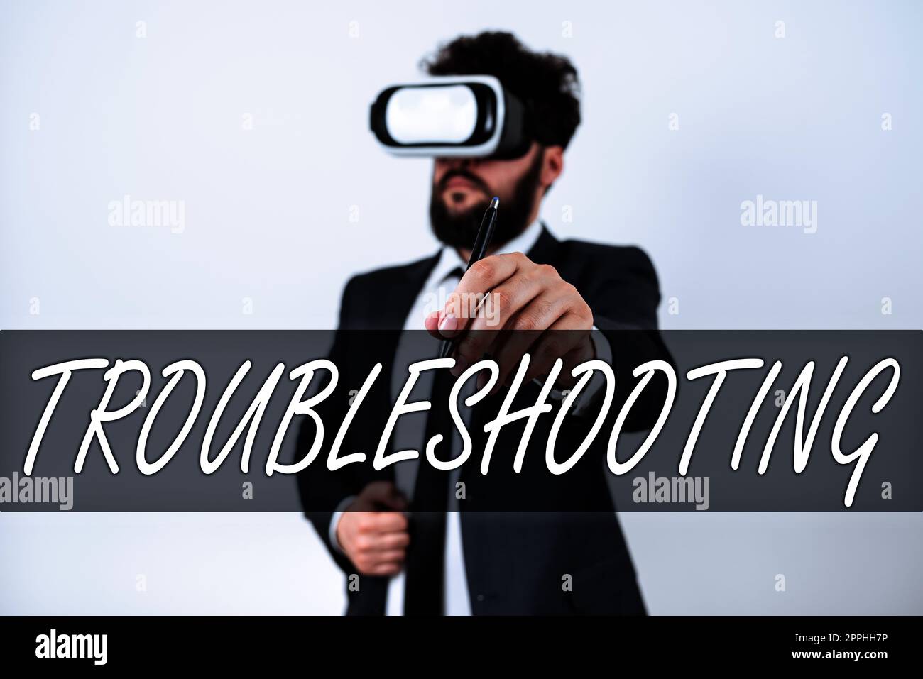 Text showing inspiration Troubleshooting. Word Written on an act of investigating or dealing with in the problems occured Stock Photo
