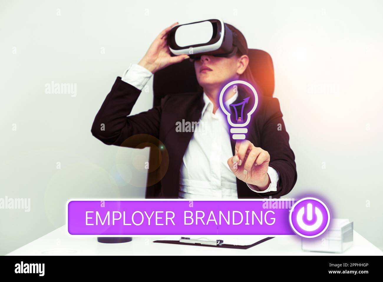 Conceptual display Employer Branding. Word for Process of promoting a company Building Reputation Stock Photo