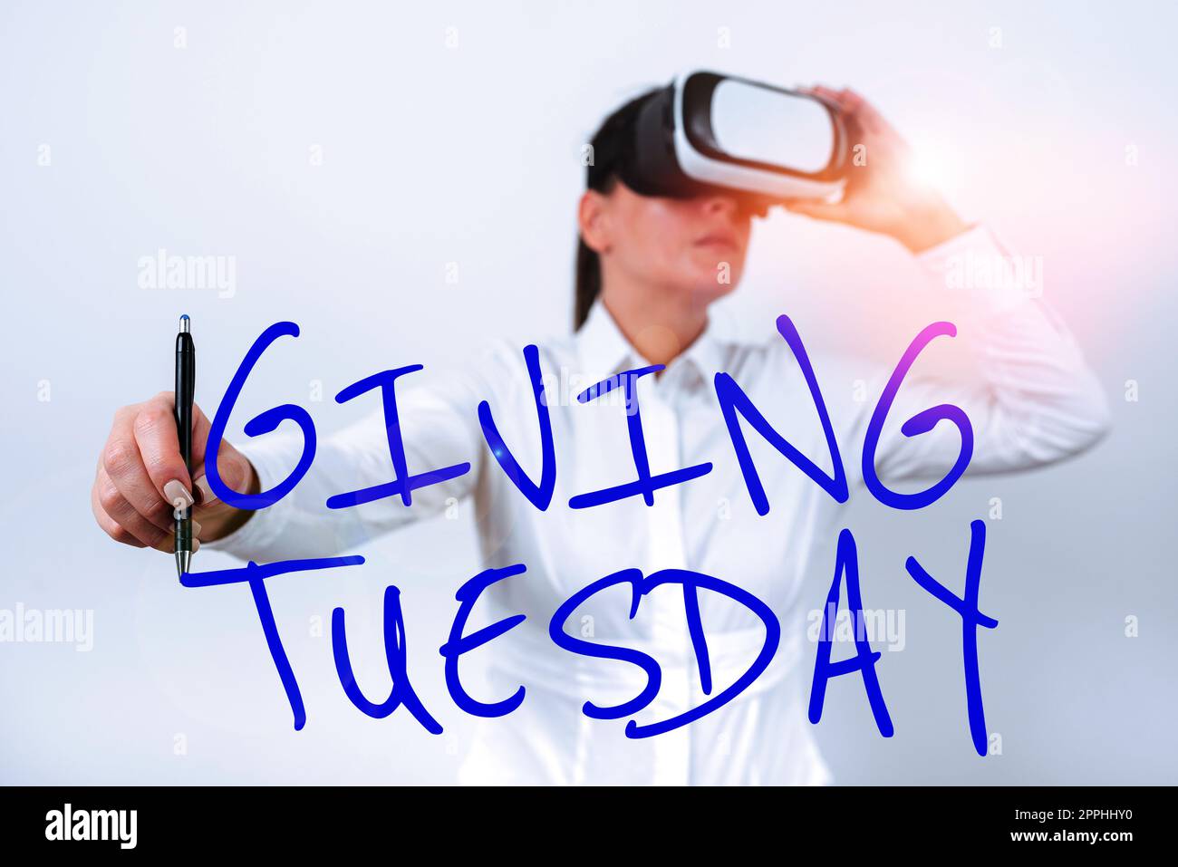 Sign displaying Giving Tuesday. Word Written on international day of charitable giving Hashtag activism Stock Photo