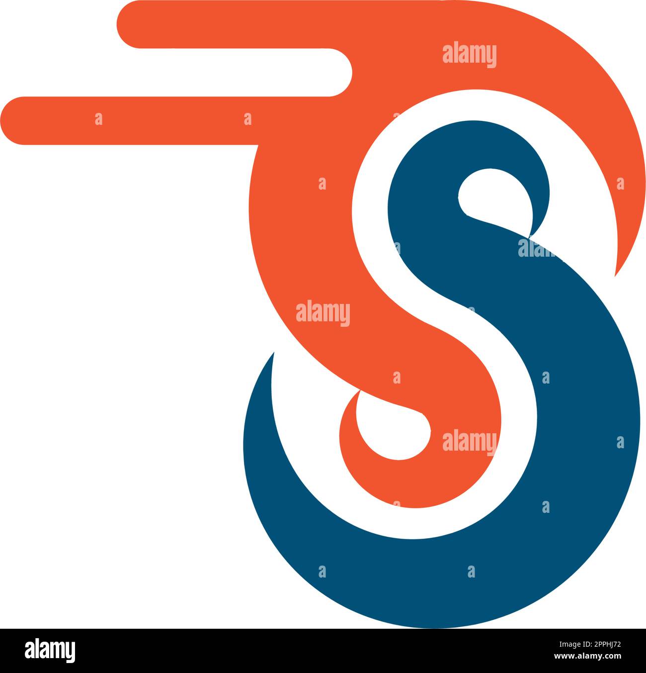 fast  S letter design icon  vector Stock Vector