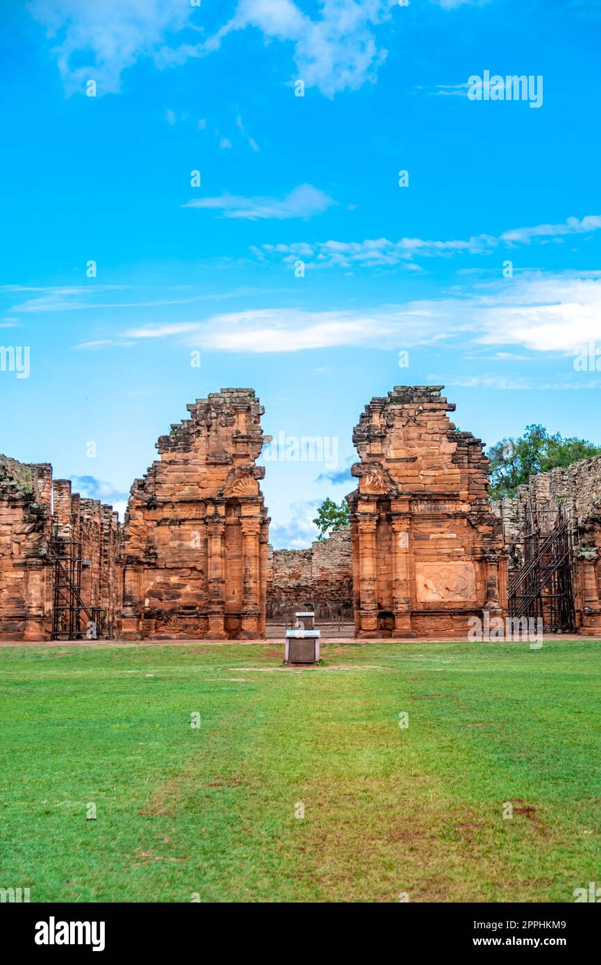 Ruinas de San Ignacio Mini in Argentina Stock Photo