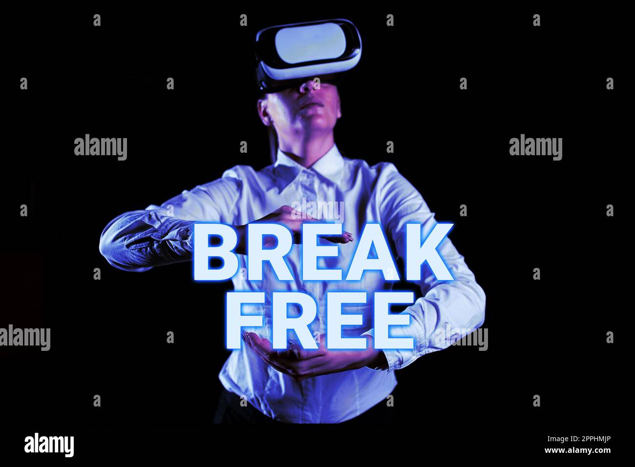 Inspiration showing sign Break Free. Business approach another way of saying salvation out of chains freedom prison Stock Photo