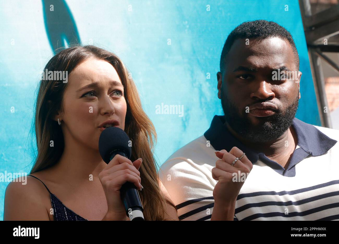 Los Angeles, Ca. 23rd Apr, 2023. Alycia Debnam-Carey, Josh Bonzie of