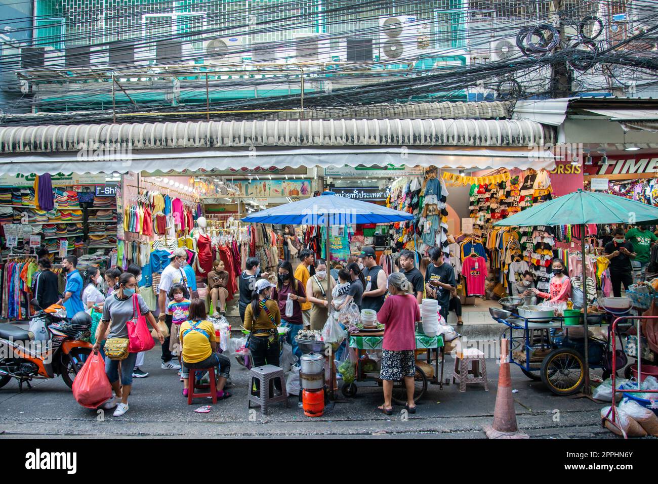 THAILAND BANGKOK PRATUNAM TEXTILE MARKET Stock Photo