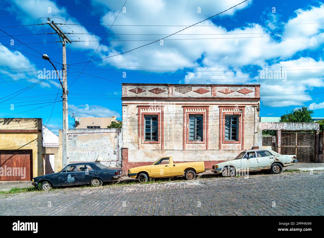 the architecture of the Argentinian countryside in the South America Stock Photo