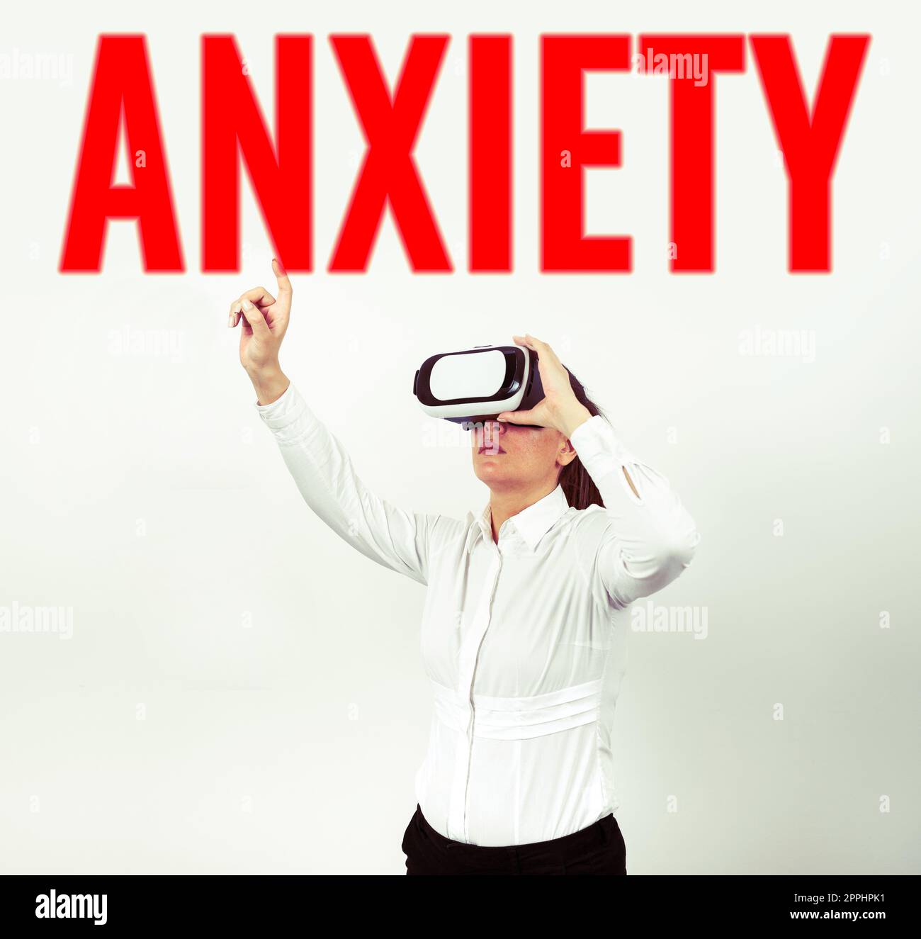 Hand writing sign Anxiety, Business overview Excessive uneasiness and