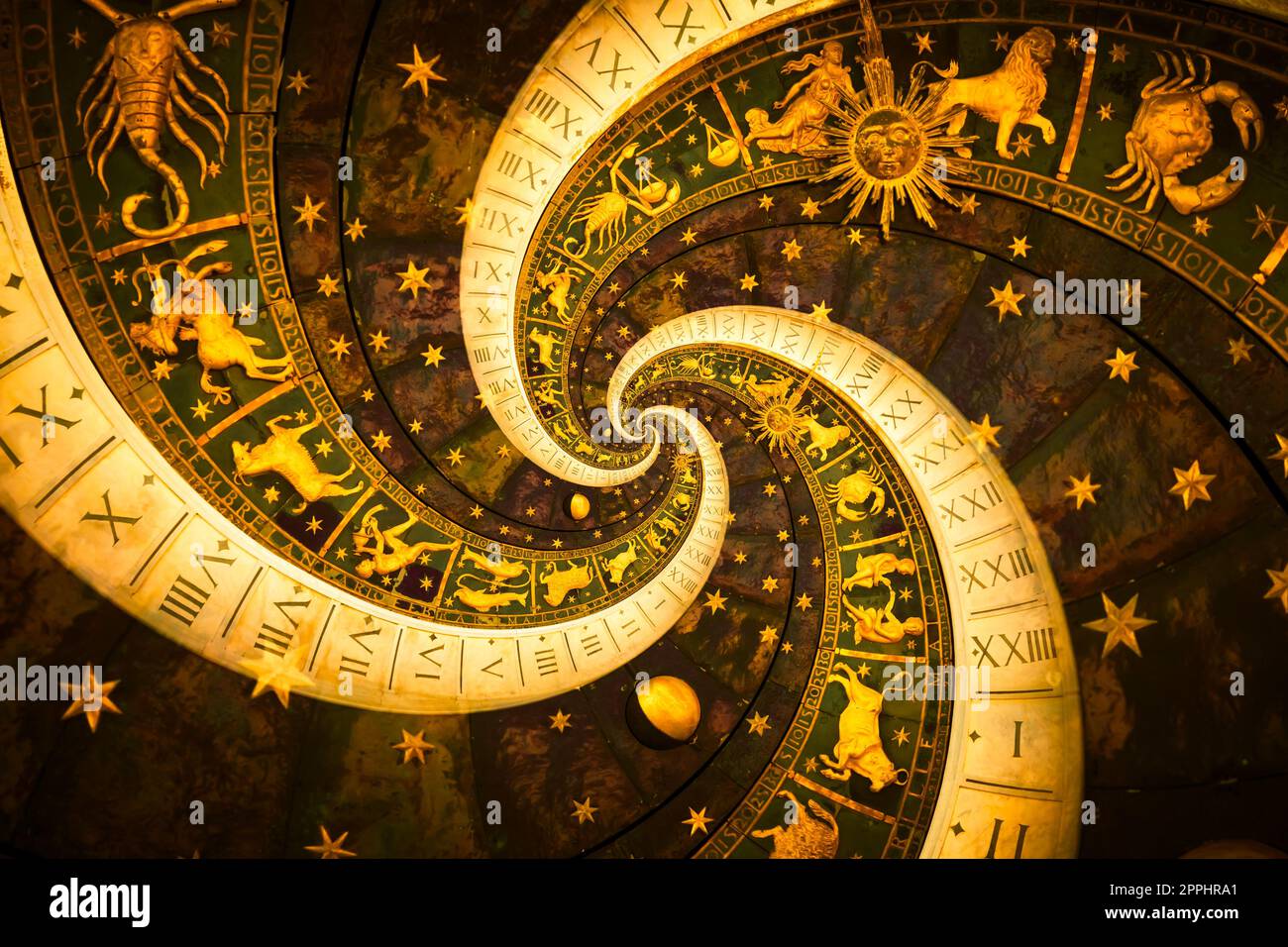 Astrology and alchemy sign background illustration Stock Photo - Alamy