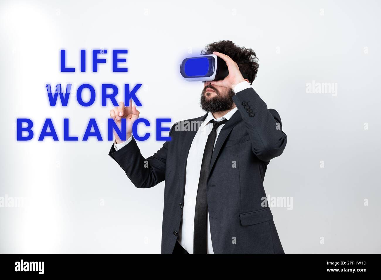 Sign displaying Life Work Balance. Internet Concept stability person needs between his job and personal time Stock Photo