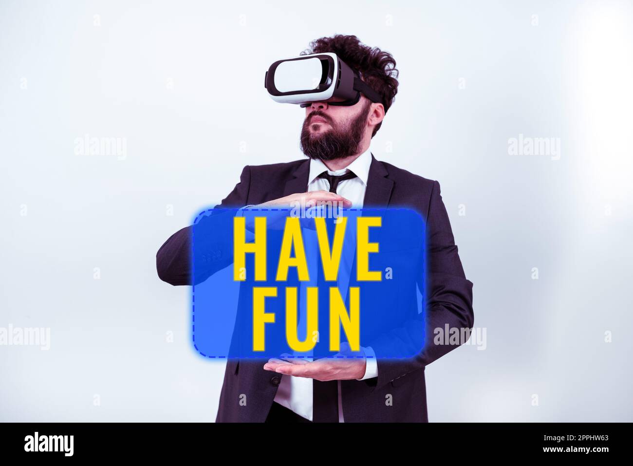 Writing displaying text Have Fun. Business concept wish somebody good and enjoyable time when they do something Stock Photo