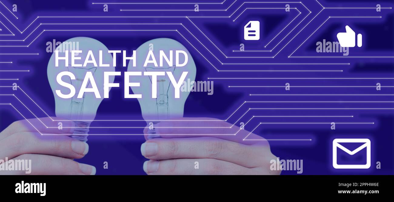 Inspiration showing sign Health And Safety. Business showcase Taking