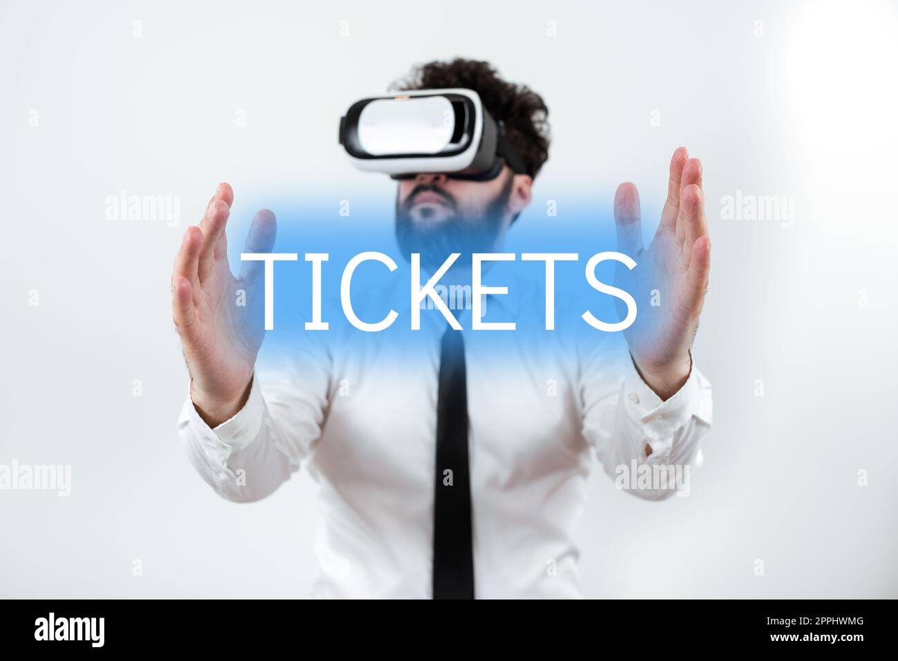 Text sign showing Tickets. Word Written on small paper bought to provide access to service or show Stock Photo