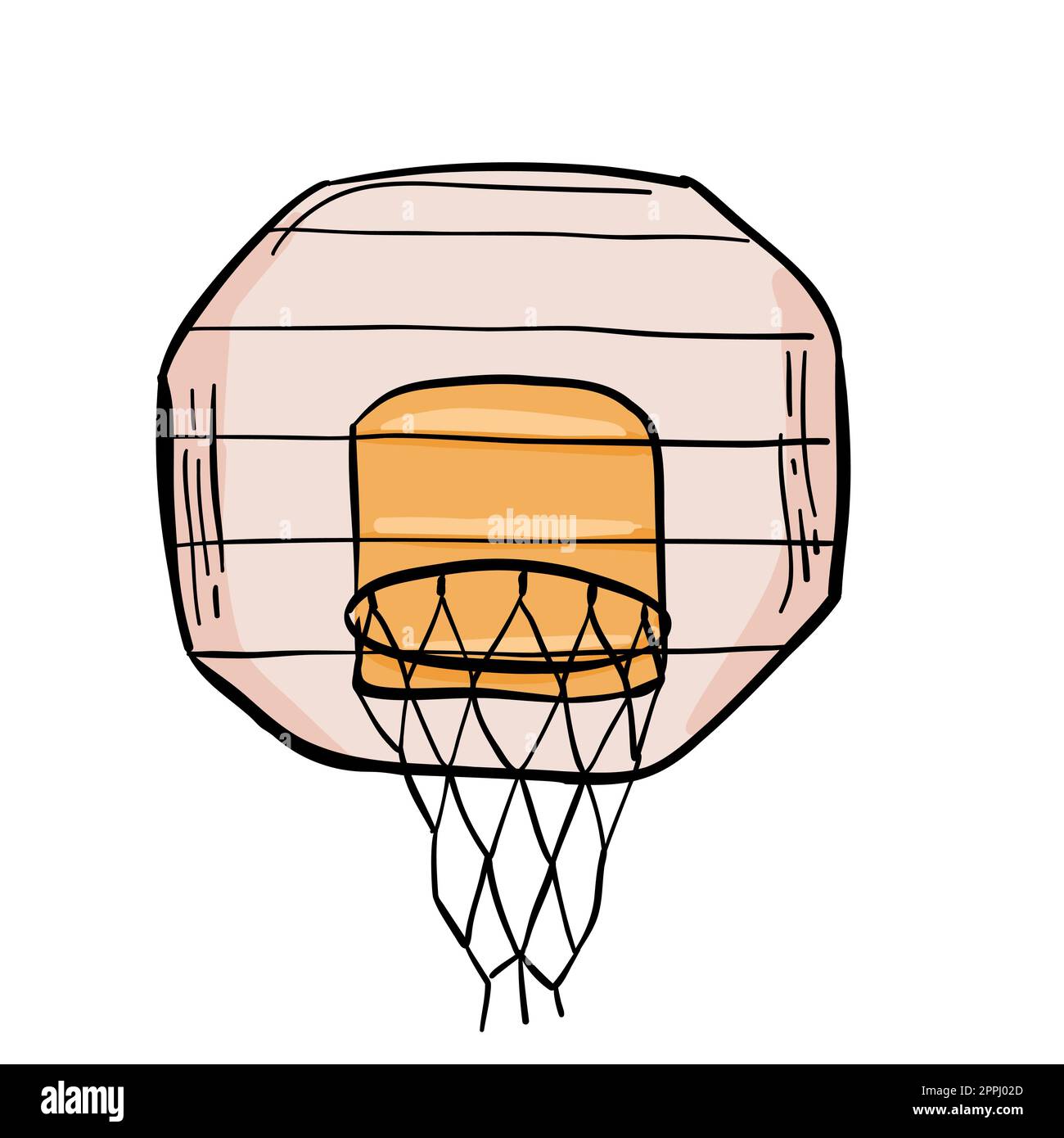 Basketball Net With Backboard is an illustration of a complex