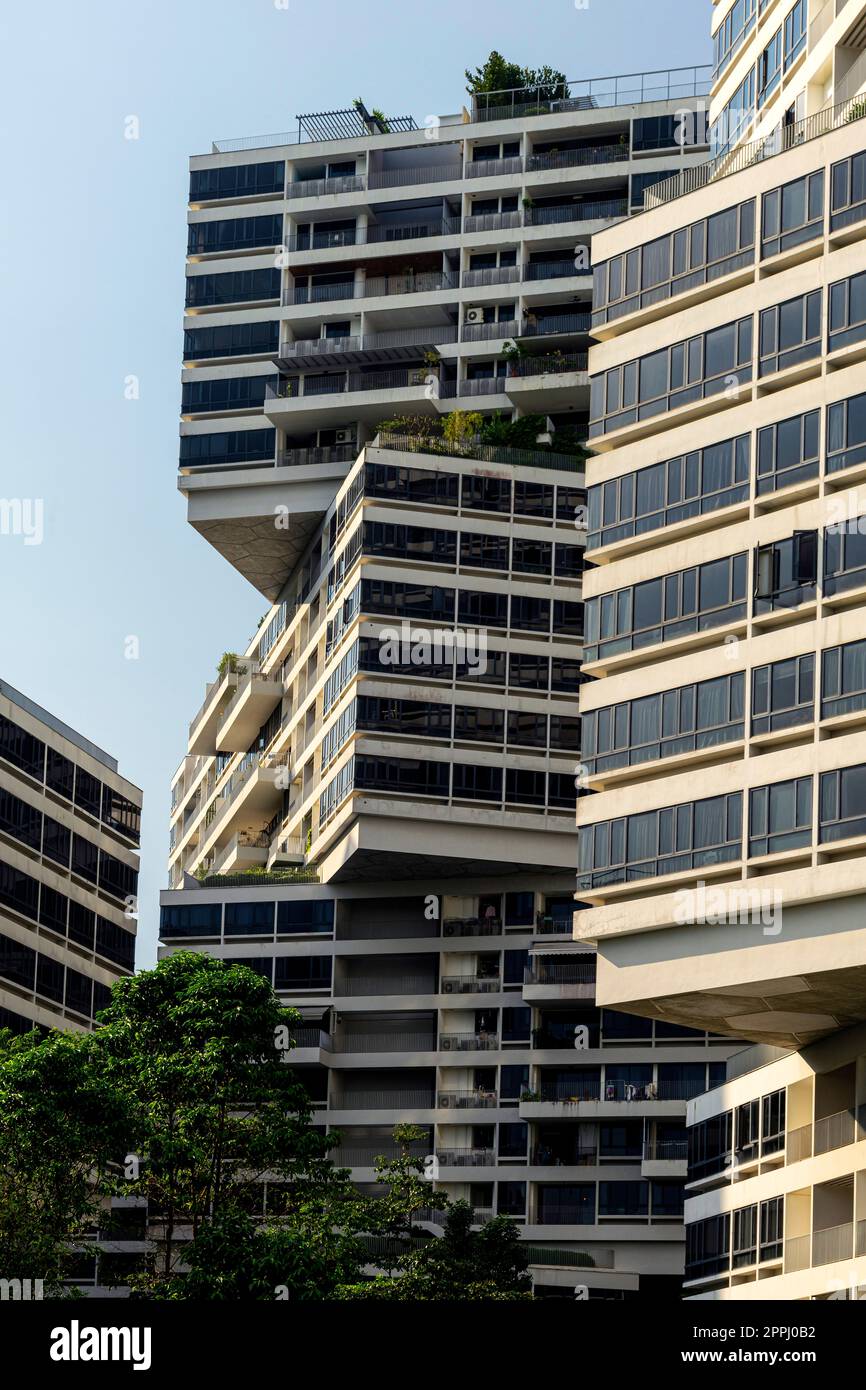 The Interlace is modern apartment building complex, Singapore Stock