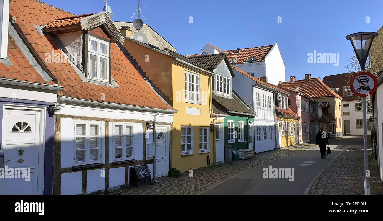 Colored houses in , Denmark Stock Photo Alamy