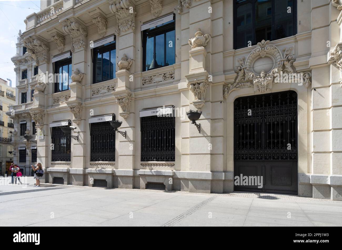 Christian Dior brand store in Madrid, Spain Stock Photo