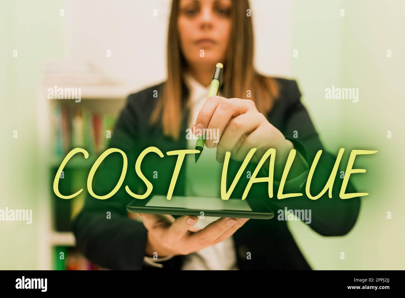 Conceptual display Cost Value. Business approach The amount that usualy paid for a item you buy or hiring a person Stock Photo