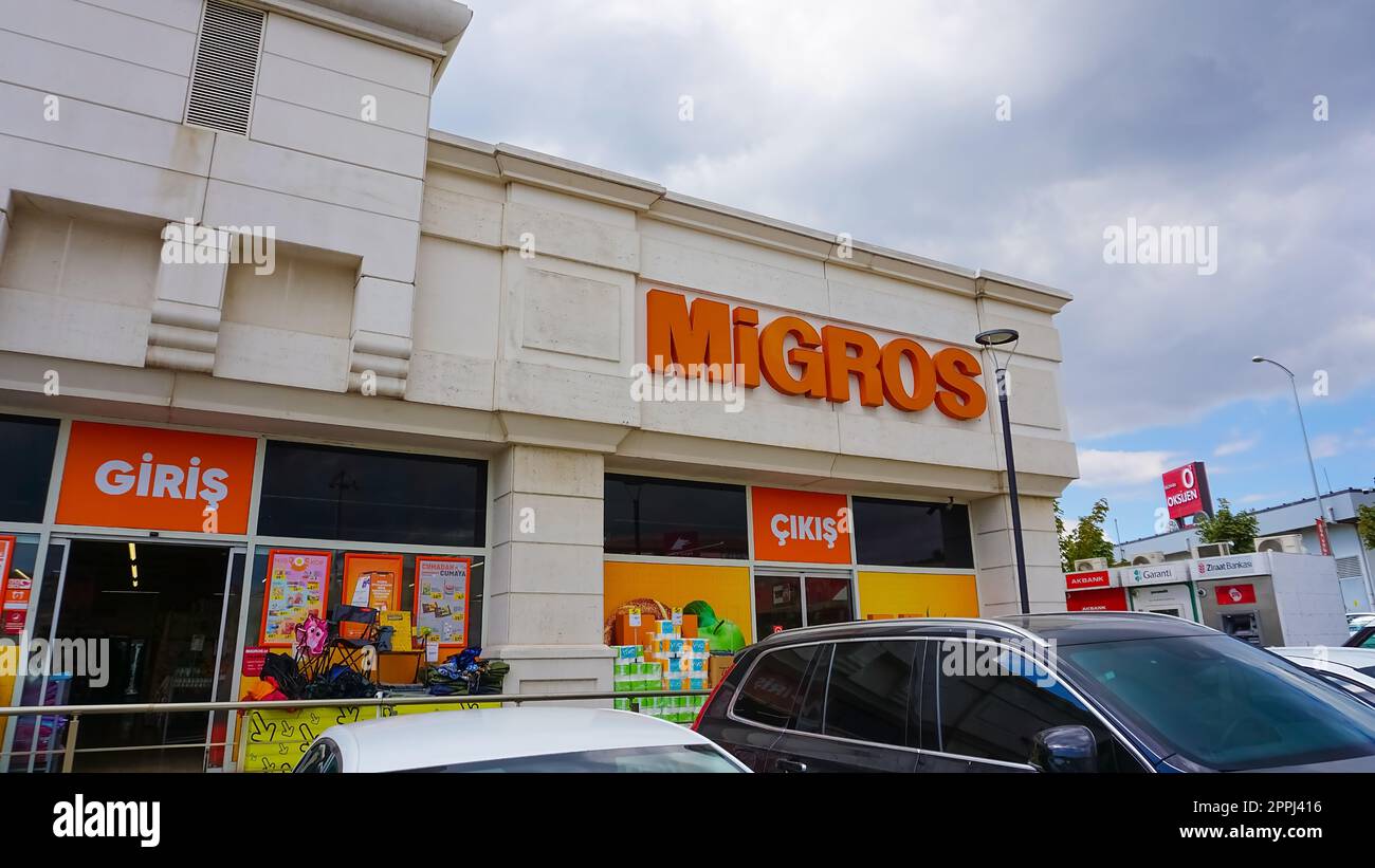 Marmaris, Turkey - September 23, 2022: Migros store in Turkey Stock Photo