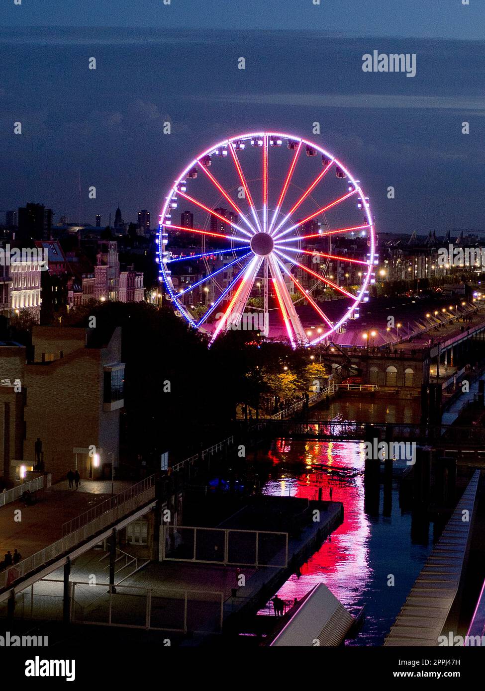 Belgium, Antwerp Giant Wheel / The View Cross Wheel at the Scheldt