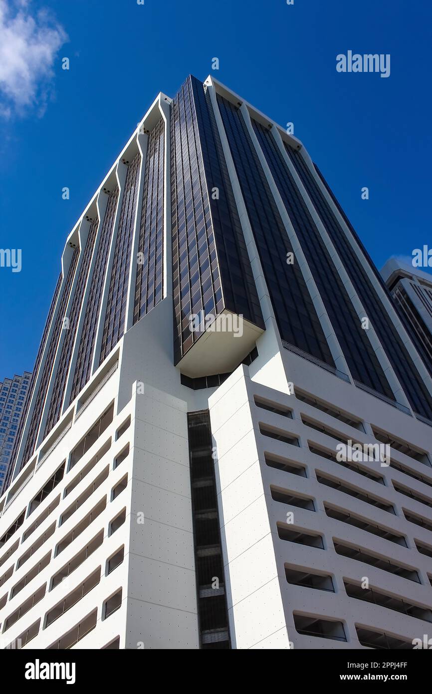 Downtown Miami cityscape view with condos and office buildings. Stock Photo