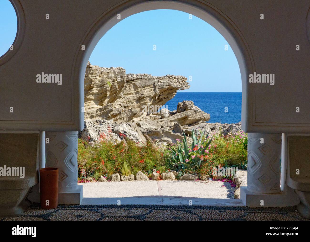 Kallithea Spring, Termal baths on Rhodes Stock Photo