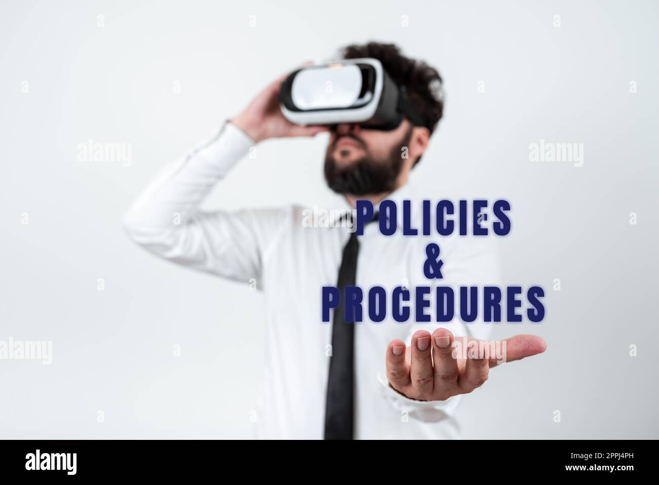 Conceptual display Policies Procedures. Business idea list of rules defines customer and buyer rights Stock Photo