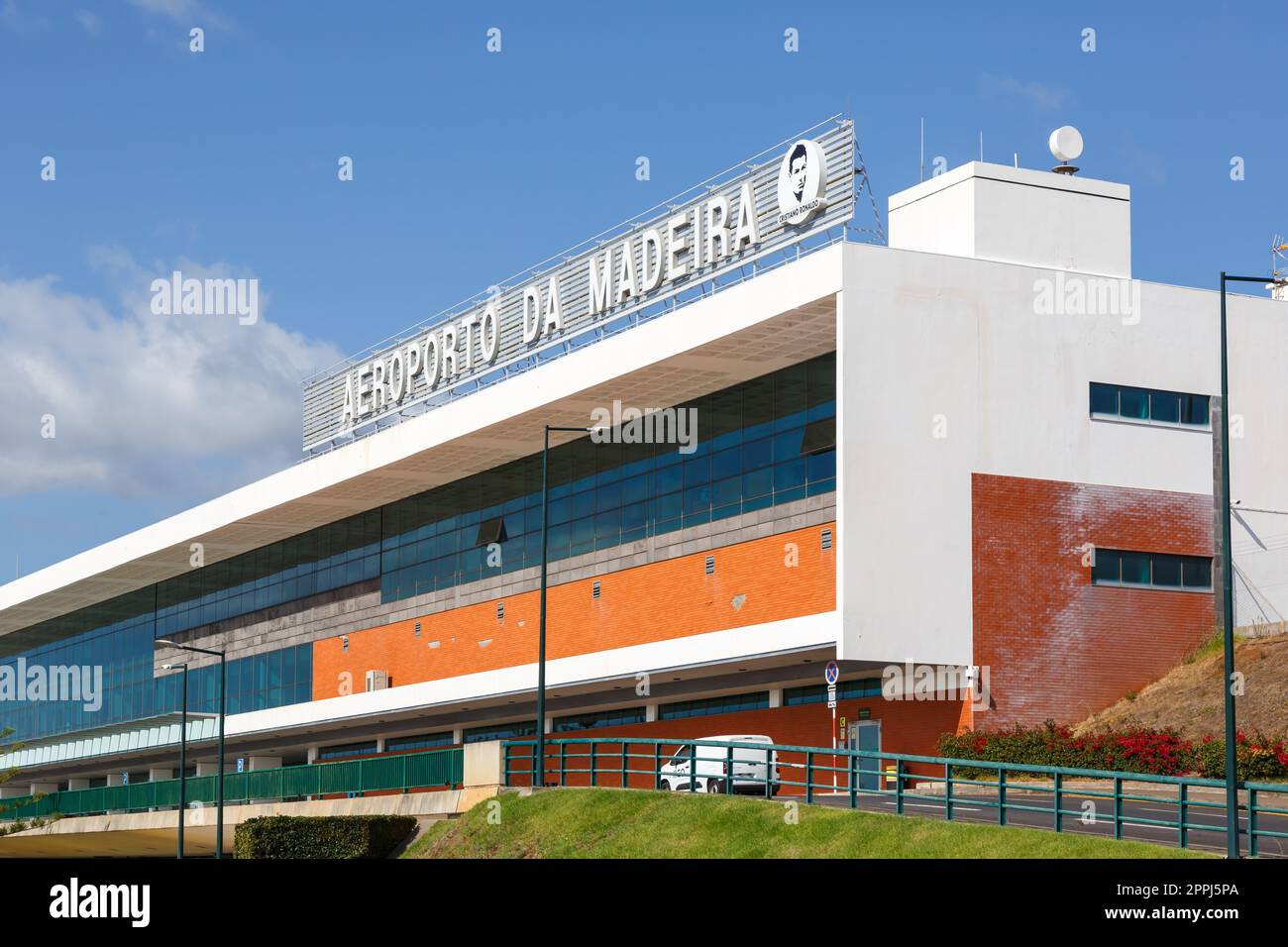 Terminal of Funchal Madeira Cristiano Ronaldo Airport in Portugal Stock Photo