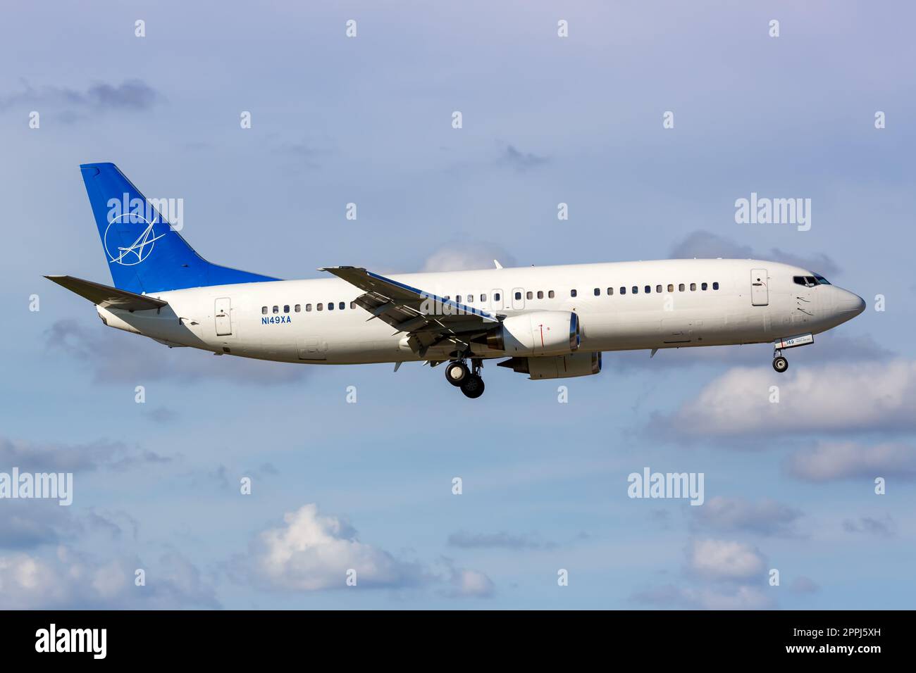 Iaero Airways Boeing 737-400 Airplane At Miami Airport In The United 