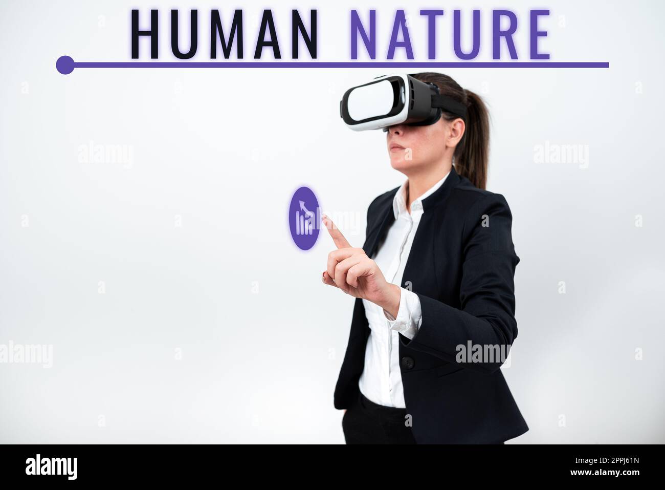 Text sign showing Human Nature. Business concept psychological characteristics, feelings, and behavioral traits of humankind Stock Photo