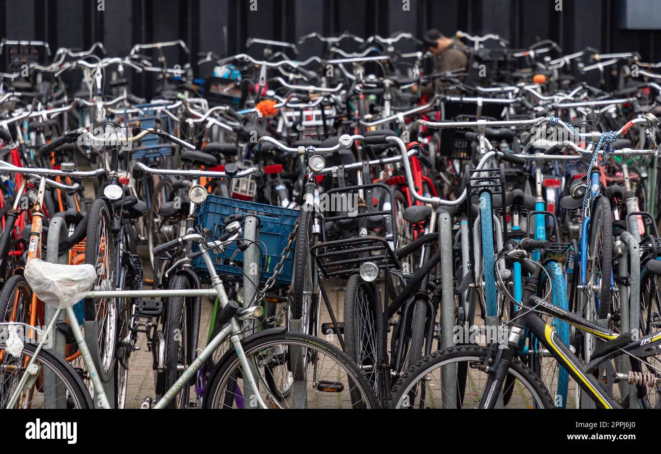 Bicycle Parking Central Station Stock Photo Alamy