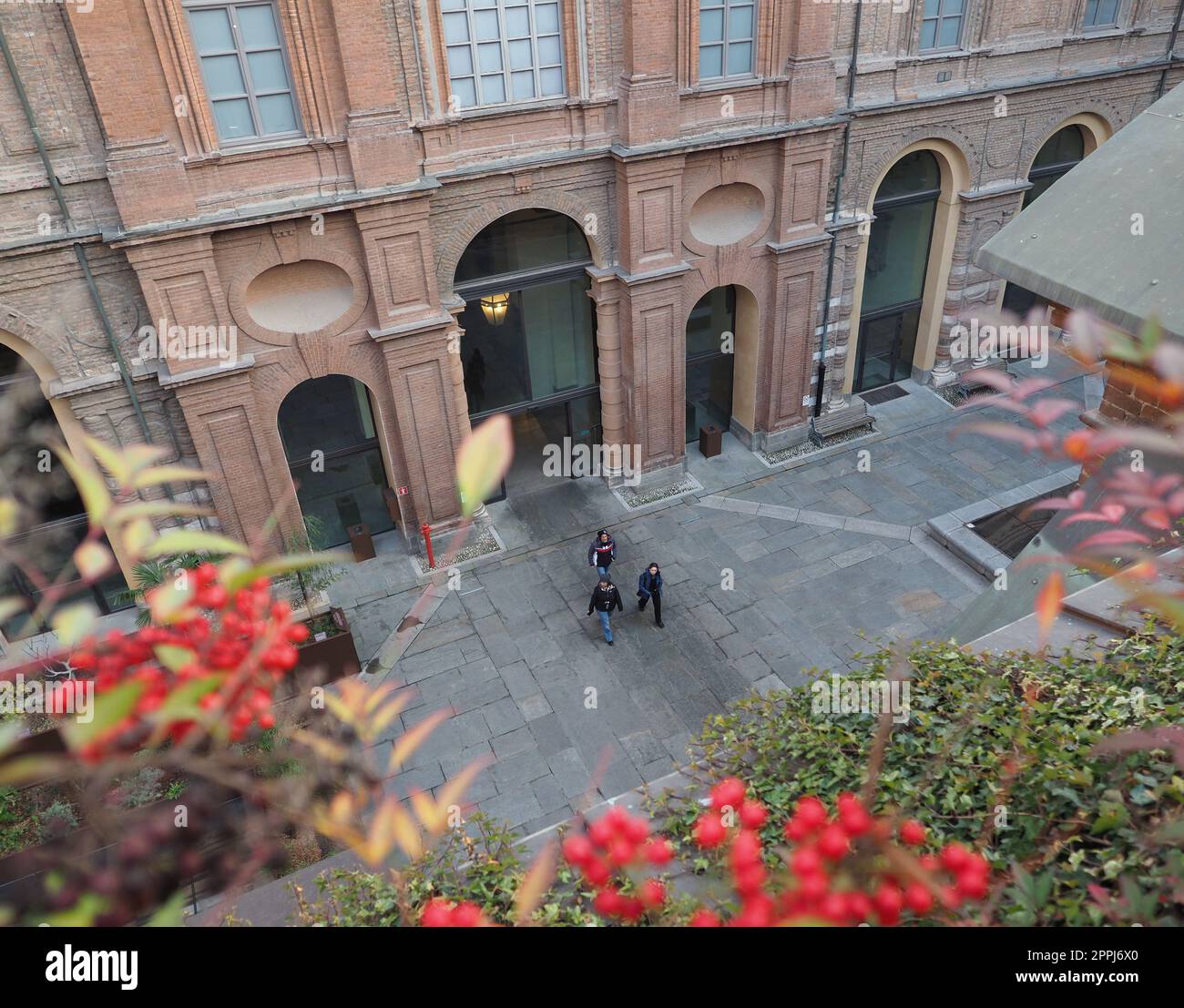 Visitors at Museo Egizio transl. Egyptian Museum in Turin Stock Photo ...