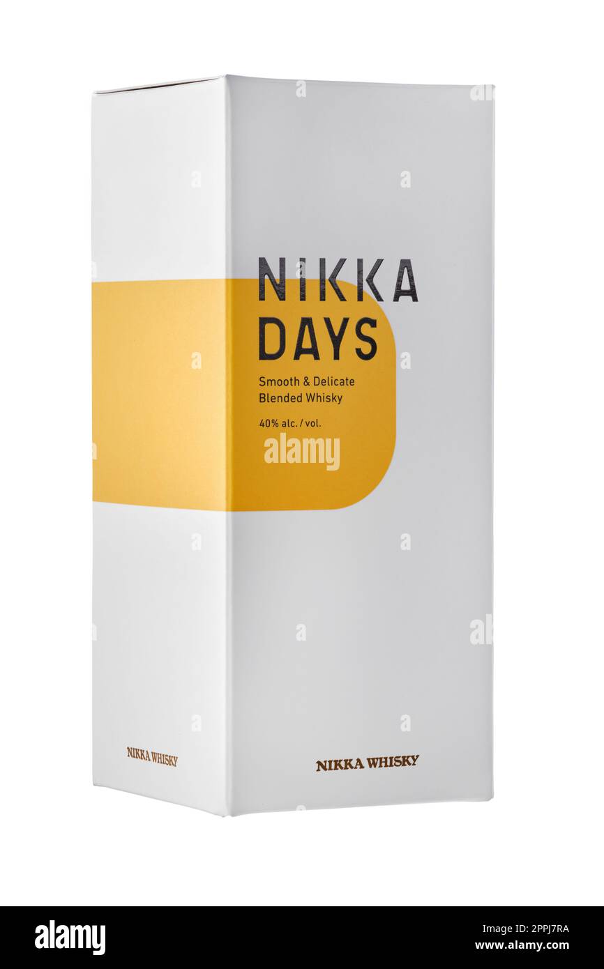 Minsk, Belarus, December 31, 2022 - Bottle of Japanese whisky Nikka Days Stock Photo