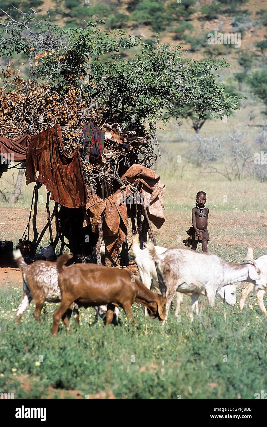 Himba hut boy hi-res stock photography and images - Alamy