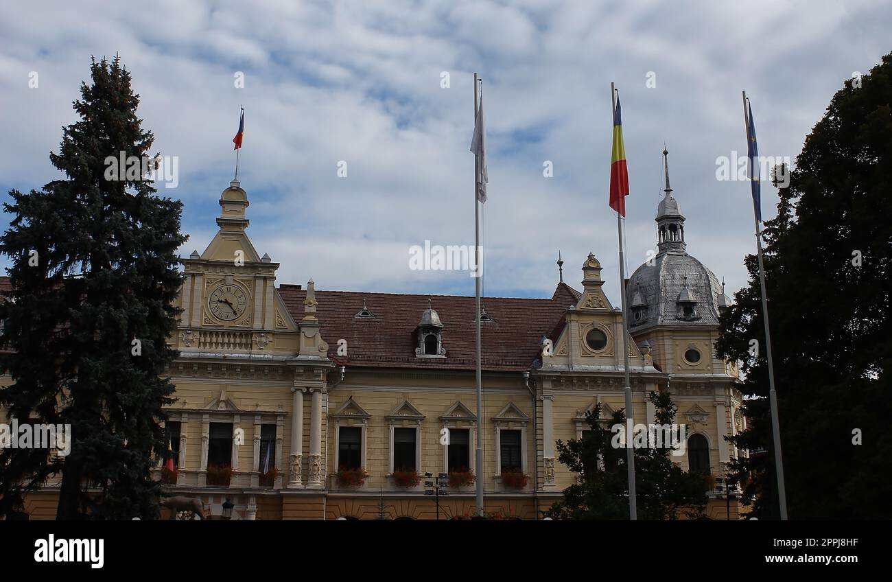 Brasov, Romania - September 26, 2022: Brasov townhall Stock Photo