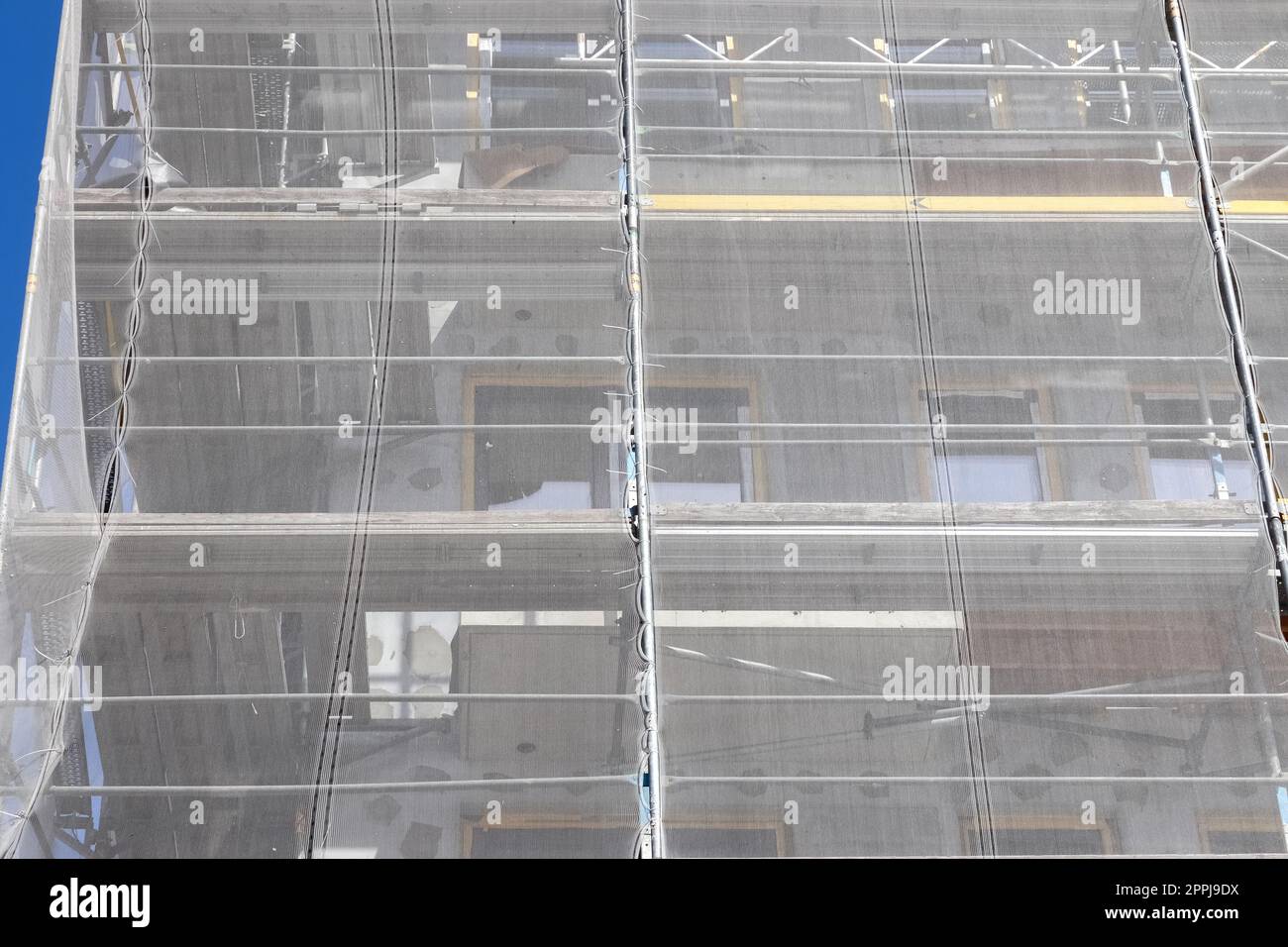 Construction site during progress found in german towns Stock Photo