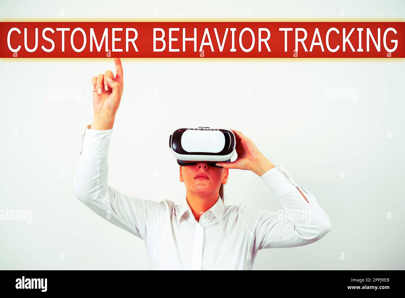 Text sign showing Customer Behavior Tracking. Internet Concept managing behaviour of consumers who use goods Stock Photo