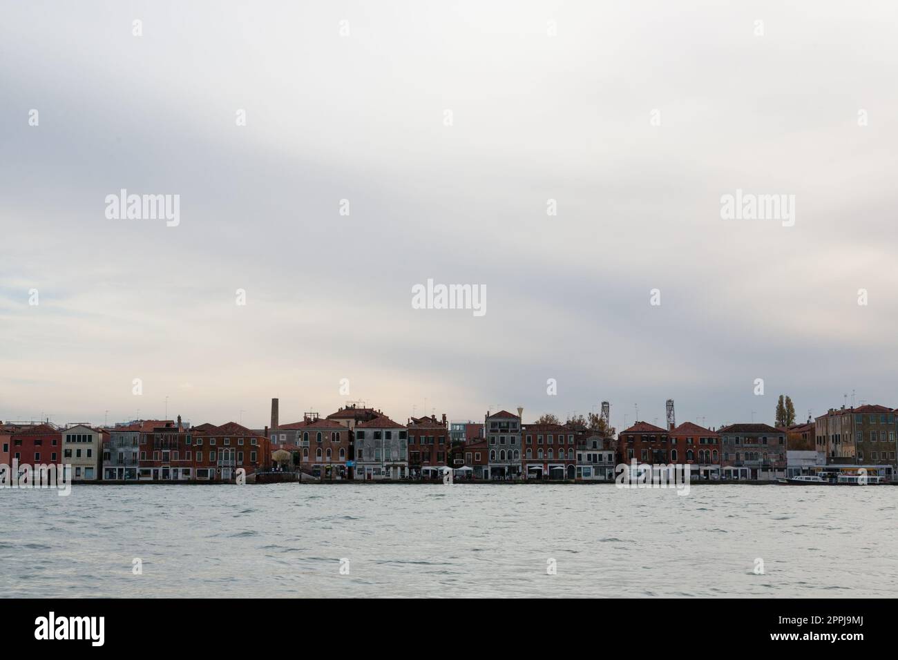 Venetian houses in row. Venice minimal landscape, Italy Stock Photo