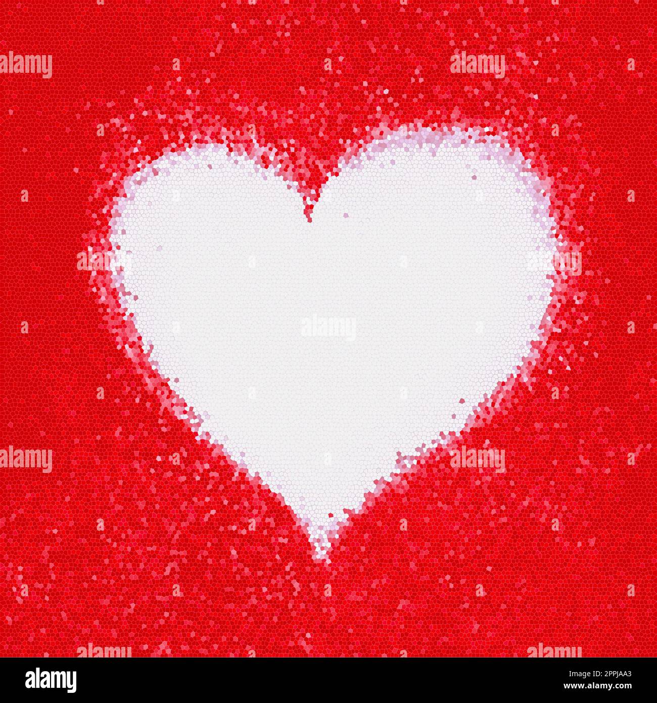 Mosaic heart Stock Photo